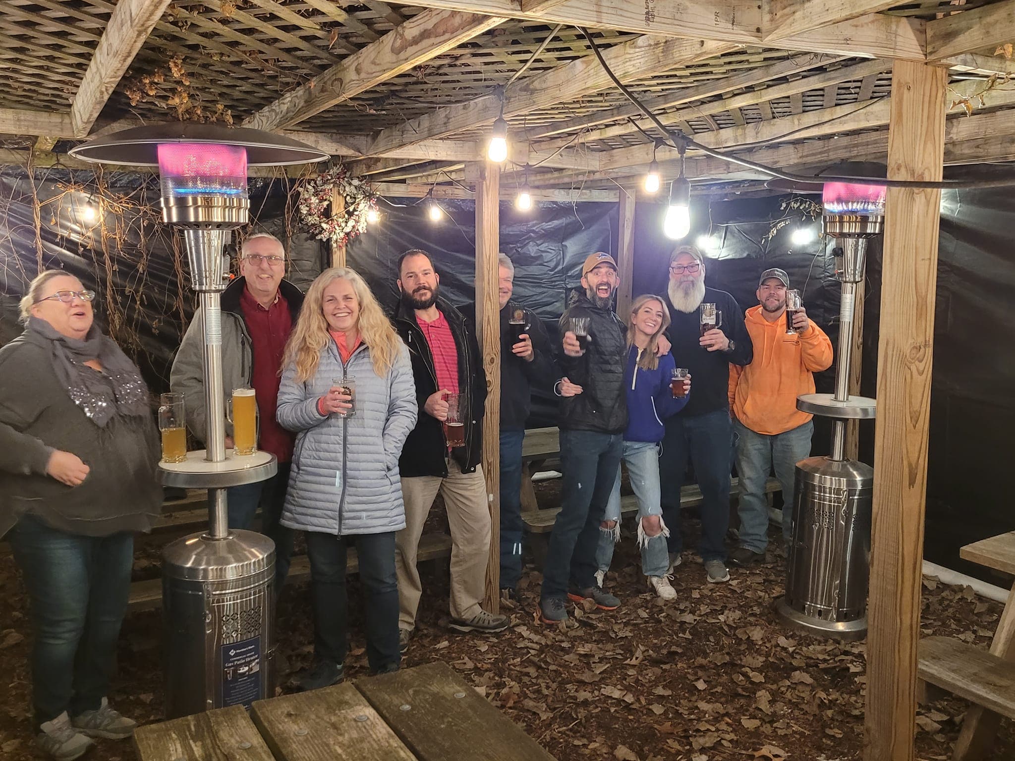 Customers enjoying the patio